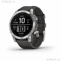 Garmin fenix® 7 – Standard Edition, Silver, Black 