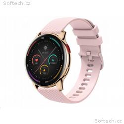 CARNEO Heiloo HR+ 2nd Gen, Gold, Sport Band, Pink