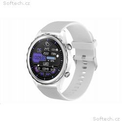CARNEO Queen HR+, 44mm, Silver, Sport Band, White