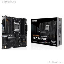 ASUS MB Sc AM5 TUF GAMING A620M-PLUS, AMD A620, 4x