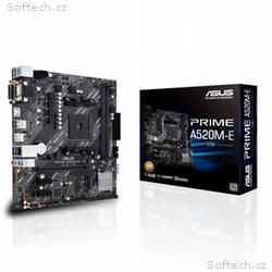 ASUS MB Sc AM4 PRIME A520M-E, CSM, AMD A520, 2xDDR