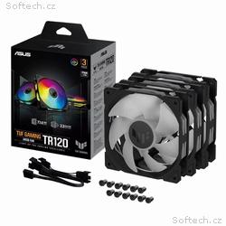 ASUS ventilátor TUF GAMING TR120 ARGB, 3x120mm, če