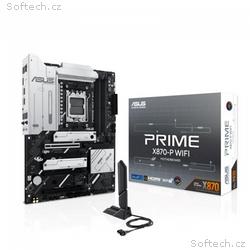 ASUS MB Sc AM5 PRIME X870-P WIFI, AMD X870, 4xDDR5