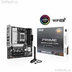 ASUS MB Sc AM5 PRIME B840M-A WIFI, AMD B840, 4xDDR