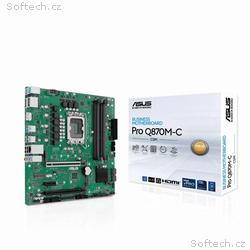 ASUS MB Sc LGA1851 PRO Q870M-C-CSM, Intel Q870, 4x