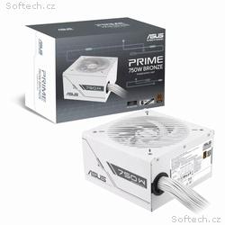 ASUS zdroj Prime 750W Bronze White, 135mm, 80 Plus