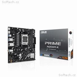ASUS MB Sc AM5 PRIME A620AM-K, 2xDDR5, 1xDP, 1xHDM