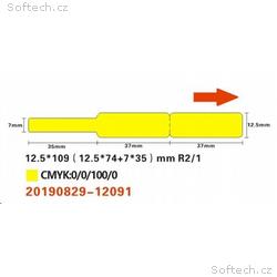 Niimbot štítky na kabely RXL 12,5x109mm 65ks Yello