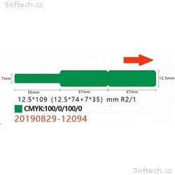 Niimbot štítky na kabely RXL 12,5x109mm 65ks Green