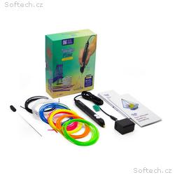 3Doodler 3D pero FLOW + 8 PLA náplní a 3D šablona