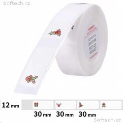 Niimbot štítky T 12x30mm 210ks Vánoce pro D11, D11