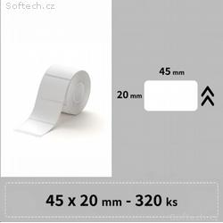Niimbot štítky R 45x20mm 320ks Bílé pro B21, B21S,