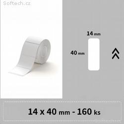 Niimbot štítky RP 14x40mm 160ks Bílé pro D11, D11-