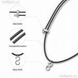 PLAUD Note Pin Lanyard Black - Řemínek na krk, čer