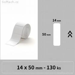 Niimbot štítky RP 15x50mm 125ks Bílé pro D11, D11-