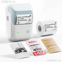 Niimbot Tiskárna štítků B1 PRO, světle modrá + rol