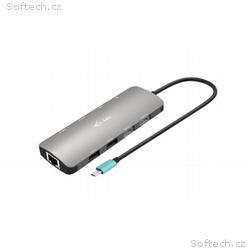i-tec USB-C Metal Nano 2x HDMI Docking Station, PD