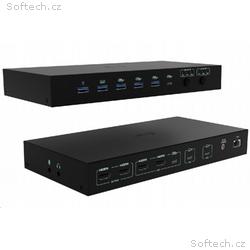 i-tec USB-C KVM Docking station for 3 Hosts, Dual 