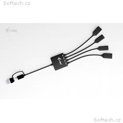 i-tec USB-C, USB-A Cable HUB 4 port (2x USB-C, 2x 