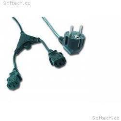 GEMBIRD Kabel napájecí 230V 2m 2 zástrčky (Y rozdv
