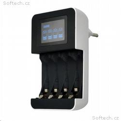 Solight nabíječka s LCD displejem, AC 230V, 450mA,