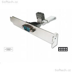 PREMIUMCORD Záslepka 1x sériový port (bracket Cano
