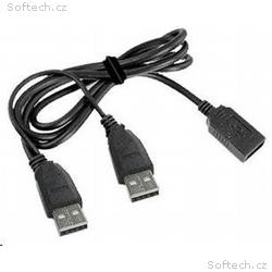 GEMBIRD Kabel USB 2.0 A-A prodlužovací 1m DUÁLNÍ (