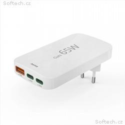 Hama rýchla USB nabíjačka GaN 2x USB-C + USB-A, PD