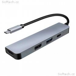 Solight 4v1 USB-C hub