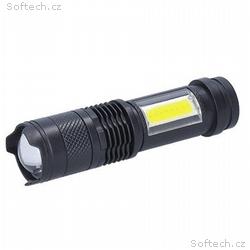 Solight LED nabíjecí kapesní svítilna se zoomem, 1