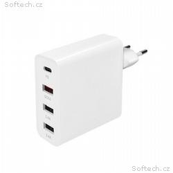 Solight adaptér 3+1, 48W, QC3.0+PD, 3x USB-A, 1x U