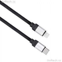 Solight magnetický USB-C, Lightning kabel, USB-C k