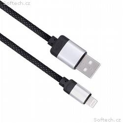 Solight magnetický Lightning kabel, USB 2.0 A kone