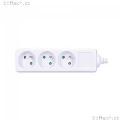 Solight vícenásobná zásuvka, 3 zásuvky