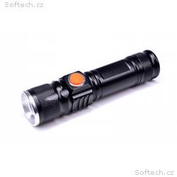 Solight LED nabíjecí kapesní svítilna, 200lm, 3W, 