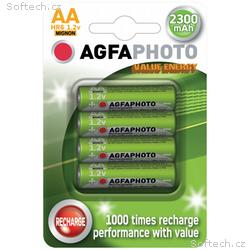 AgfaPhoto nabíjecí NiMH baterie AA, 2300mAh, blist