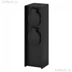Solight zahradní sloupek IP44, plast, 2 zásuvky, h