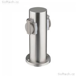 Solight zahradní sloupek IP44, nerez ocel, 2 zásuv