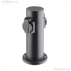 Solight zahradní sloupek IP44, nerez ocel, 2 zásuv
