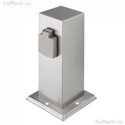Solight zahradní sloupek IP44, nerez ocel, 2 zásuv