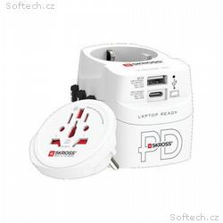 SKROSS cestovní adaptér PRO Light USB AC45PD - Wor