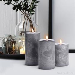 Solight sada LED svíček s časovačem, 3x svíčka, 10