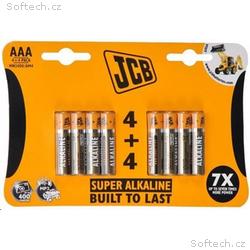 JCB SUPER alkalická baterie LR03, blistr 8 ks