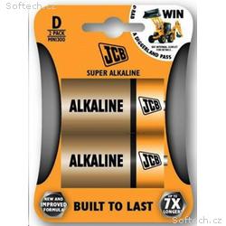 JCB SUPER alkalická baterie LR20, blistr 2 ks