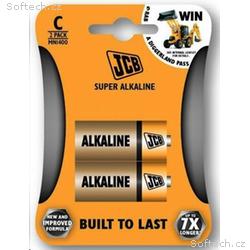 JCB SUPER alkalická baterie LR14, blistr 2 ks