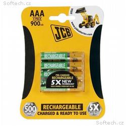 JCB RTU NiMH AAA, R03, 900mAh, přednabitá, blistr 