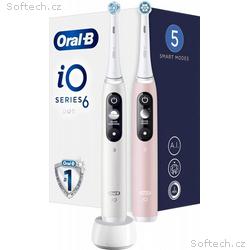 Oral-B iO Series 6 Duo White & Pink Sand set elekt