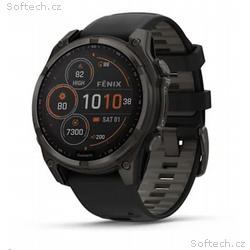 Garmin - fenix 8 Solar Sapphire - 47 mm - Carbon G