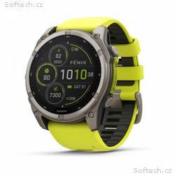 Garmin - fenix 8 Solar Sapphire - 51 mm - Titanium
