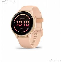 Garmin vívoactive® 6 Metallic Pink Dawn, řemínek P